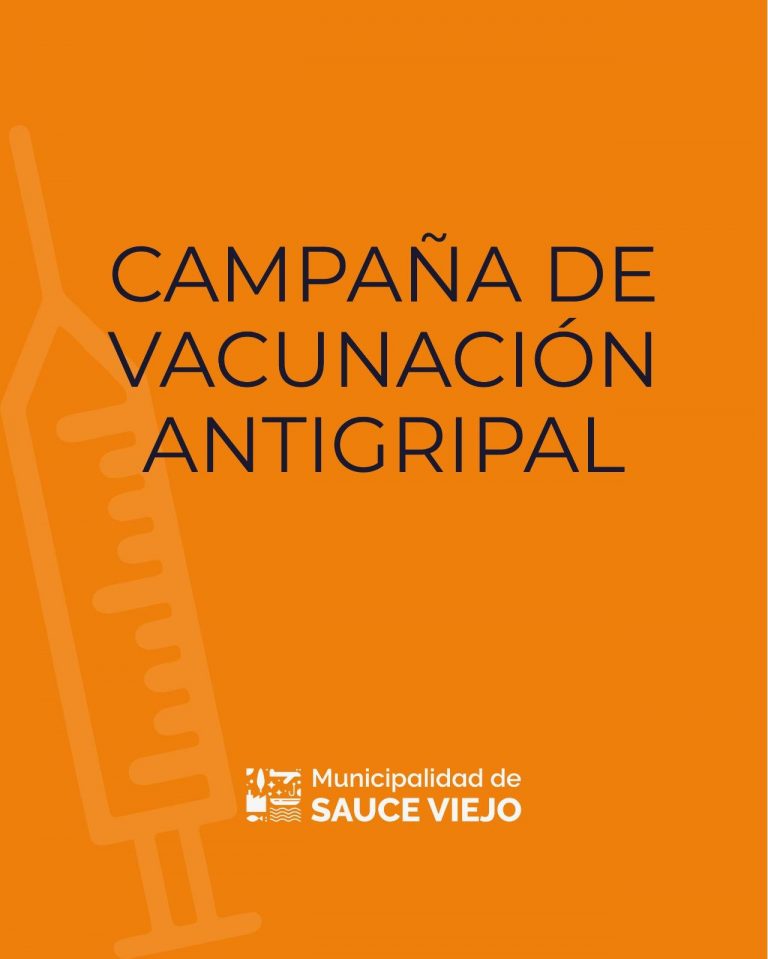 Campaña de vacunación antigripal en Sauce Viejo