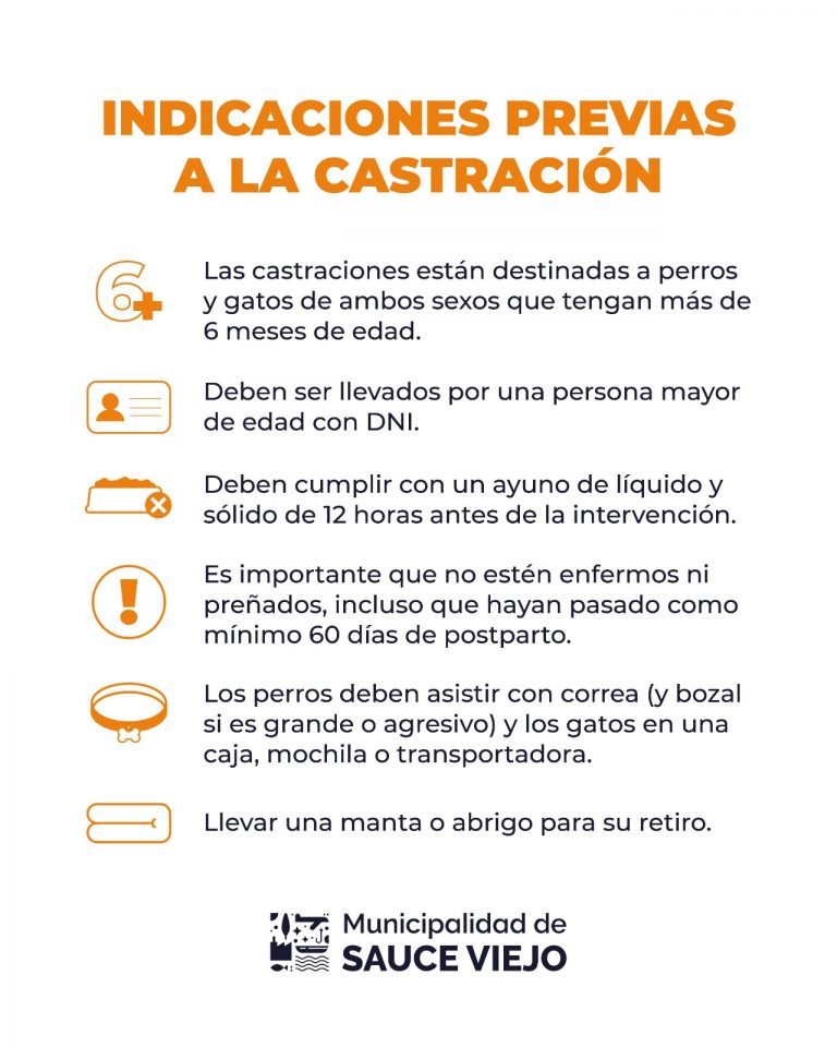 PRÓXIMAS CASTRACIONES DEL MES DE MARZO