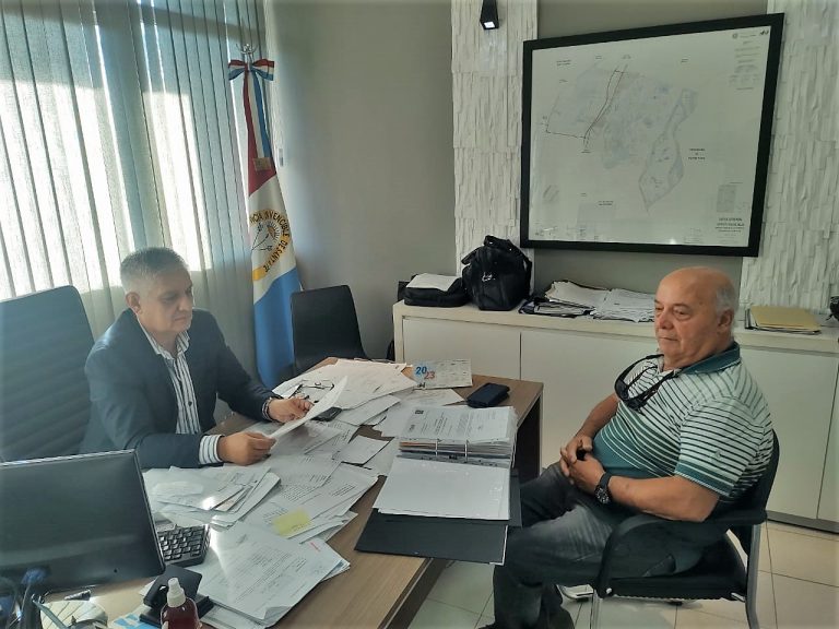 MARIO PAPALEO RECIBIÓ A REPRESENTANTES DE LA EMPRESA OICSA CONSTRUCCIONES