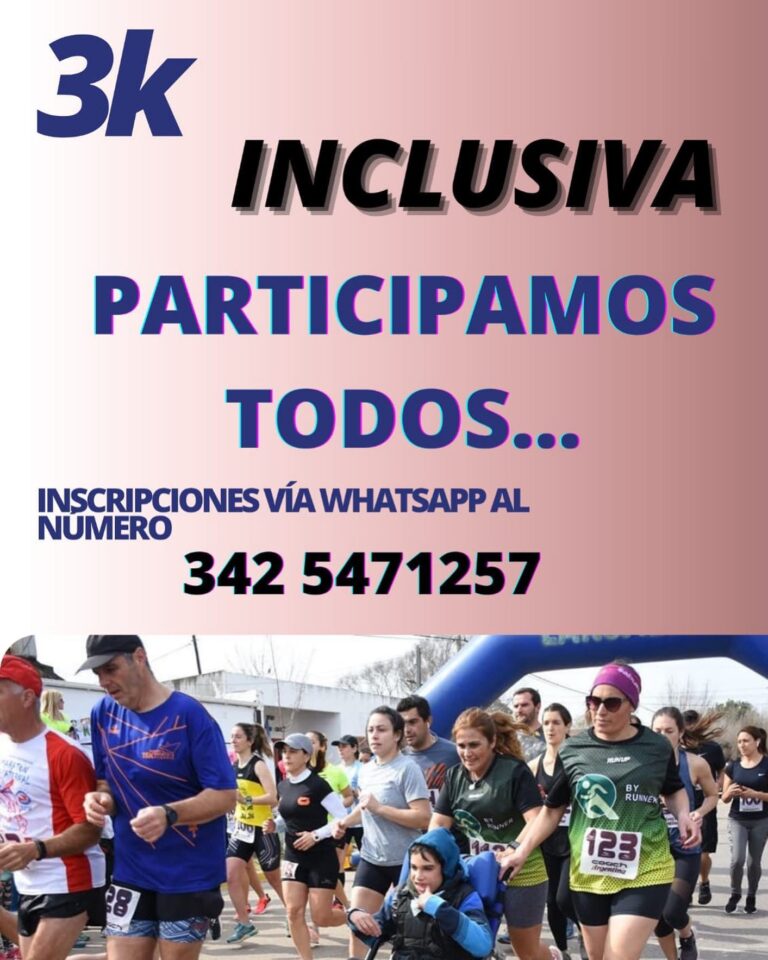 PRIMER MARATÓN INCLUSIVA EN EL MARCO DEL CAMPEONATO SANTAFESINO DE ATLETAS Y CORREDORES EN SAUCE VIEJO