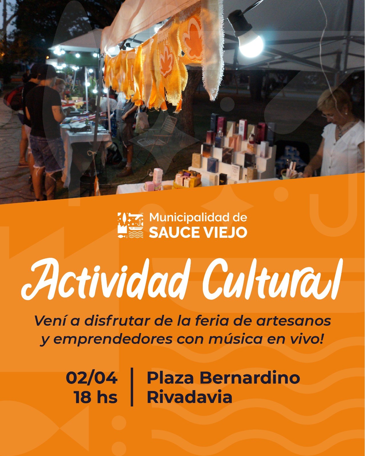 Actividad en la plaza Bernardino Rivadavia