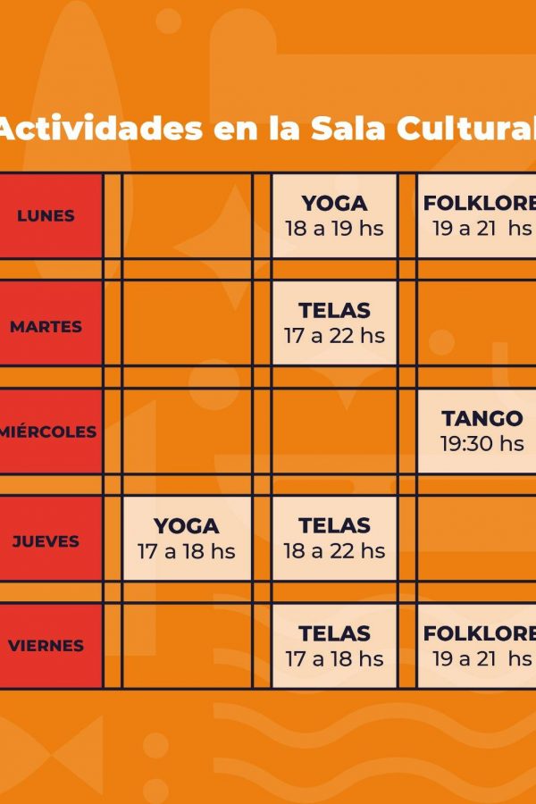 Actividades gratuitas en la Sala Cultural