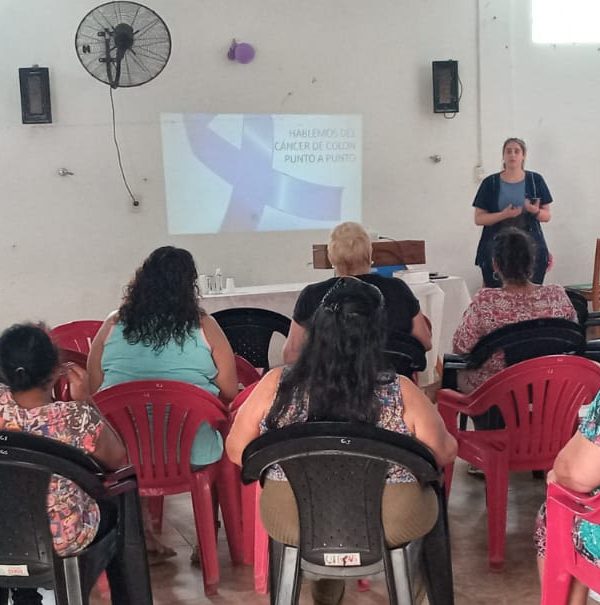En Sauce Viejo se realizó una charla para concientizar sobre el cáncer colorrectal
