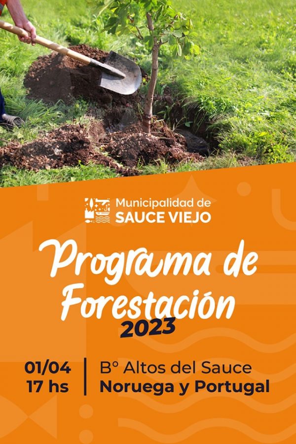 Plan de forestación en los barrios de Sauce Viejo: una tarde para compartir con los vecinos y vecinas