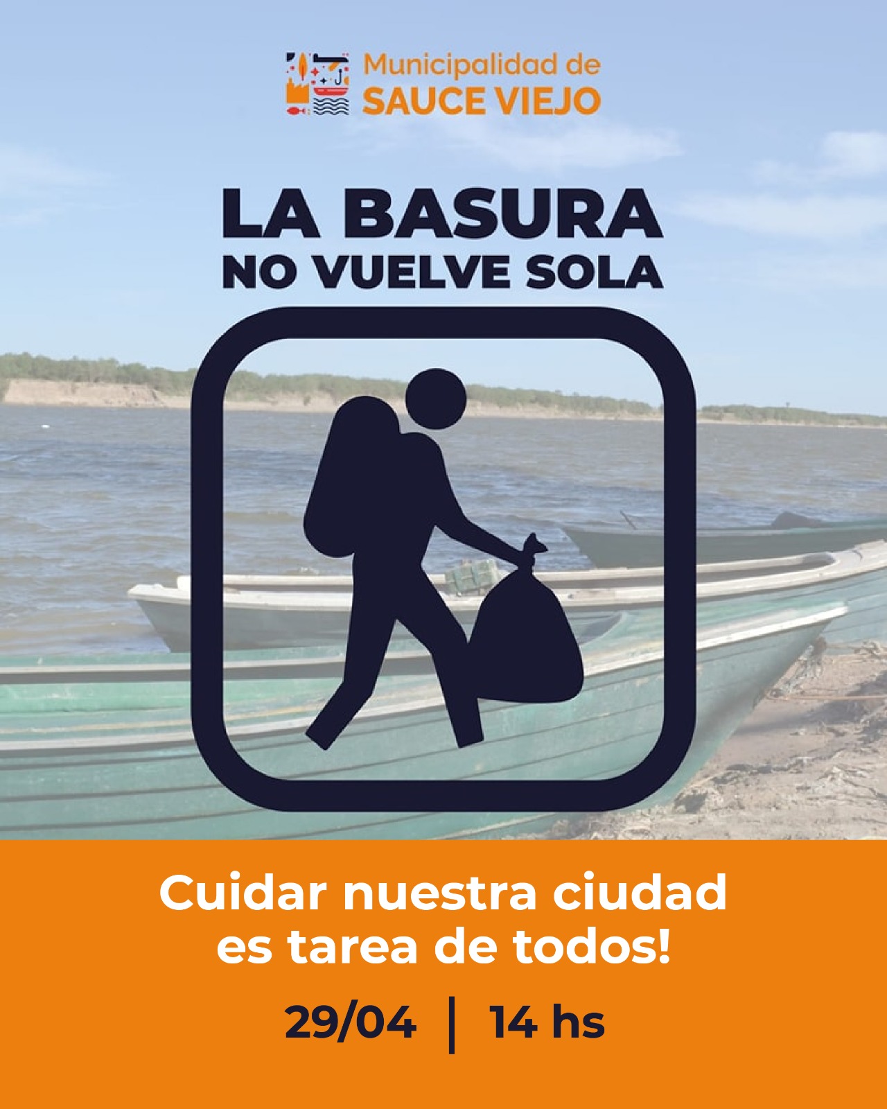 Anotate para ser voluntario!!! – En el río, la basura no vuelve sola