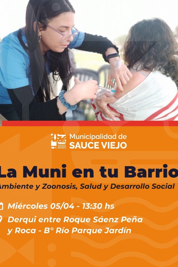 La Muni en tu Barrio estará en Río Parque Jardín