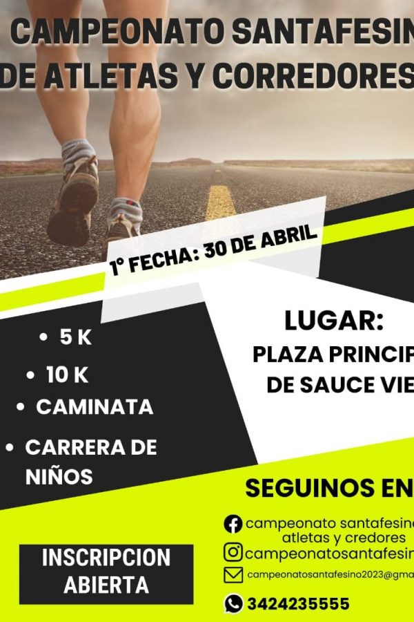 Campeonato santafesino de atletas y corredores