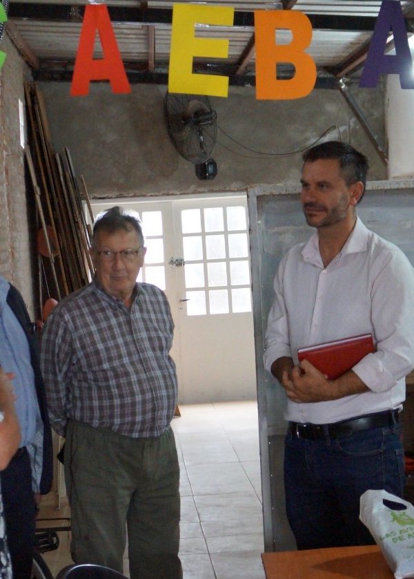 Mario Papaleo recibió al concejal de Santa Fe Paco Garibaldi