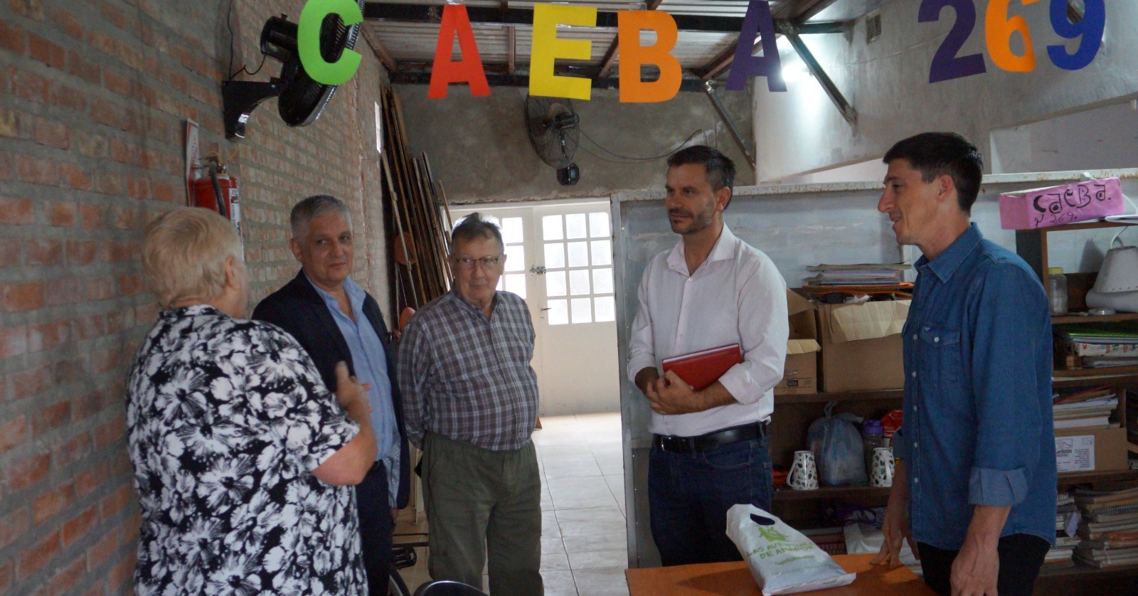 Mario Papaleo recibió al concejal de Santa Fe Paco Garibaldi