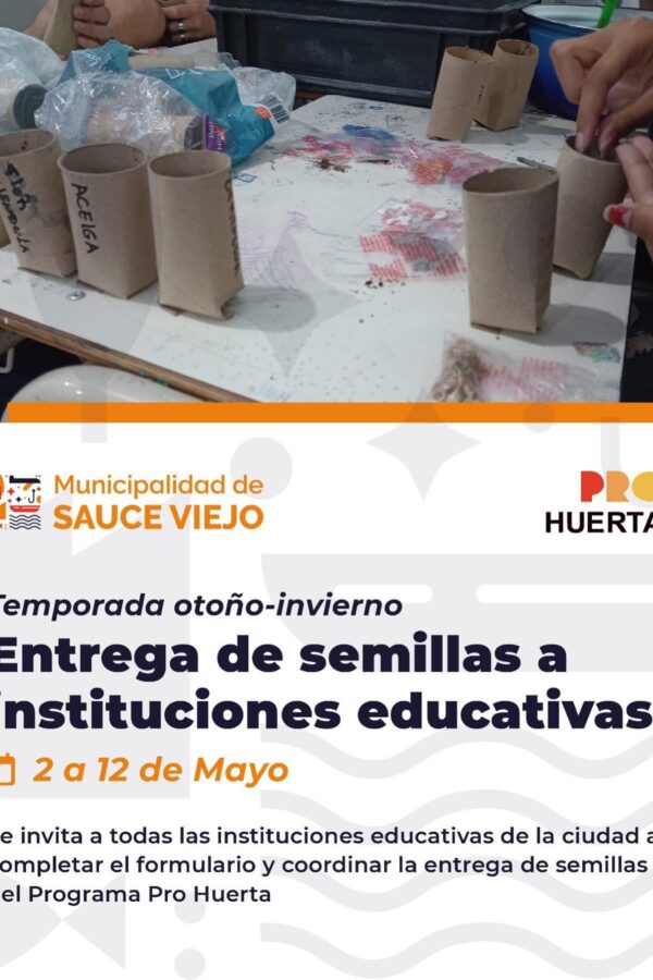 Entrega de semillas a Instituciones Educativas