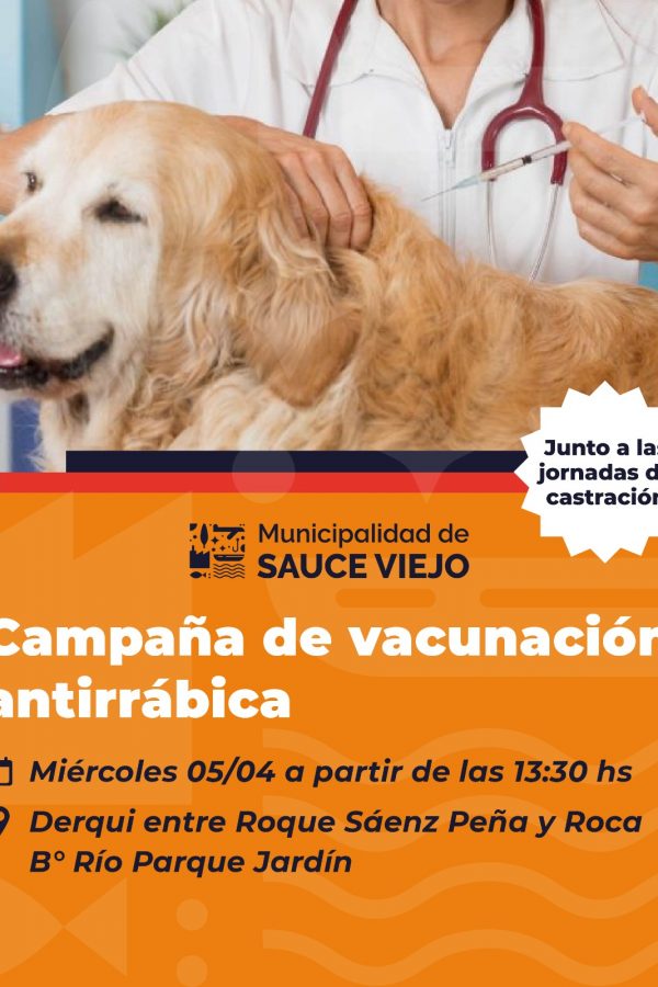 Campaña de vacunación antirrábica gratuita