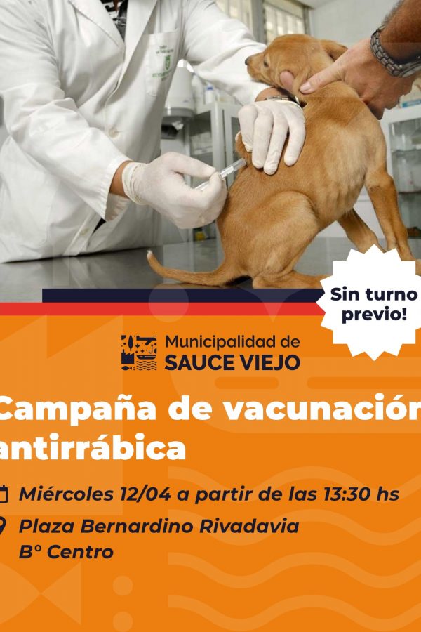 Campaña de vacunación antirrábica gratuita