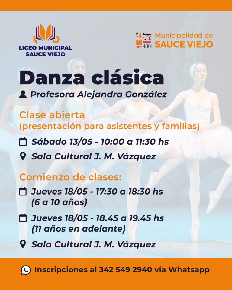 EL LICEO MUNICIPAL DE SAUCE VIEJO YA ESTÁ EN MARCHA: CRONOGRAMA DE ACTIVIDADES PARA MAYO