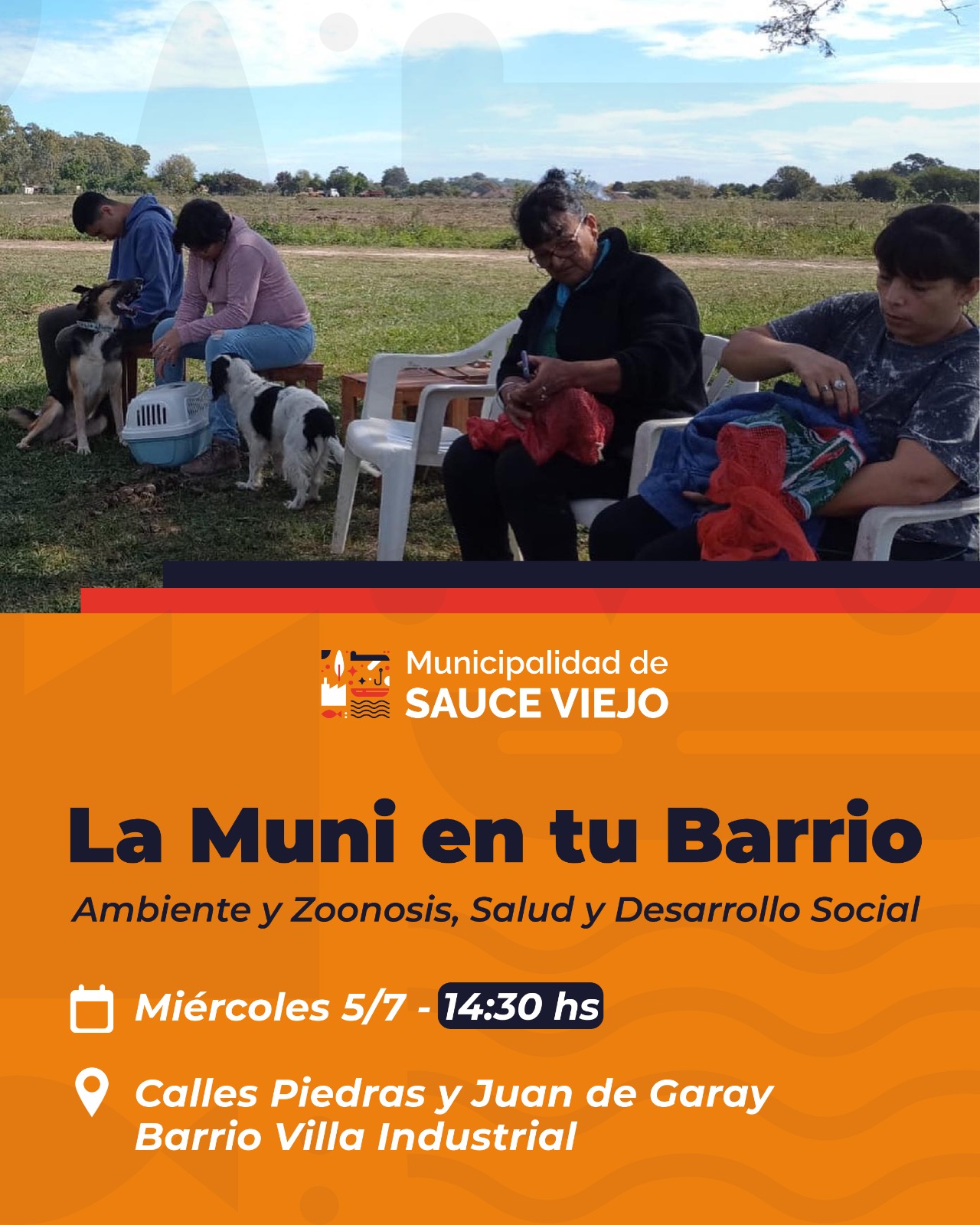 «LA MUNI EN TU BARRIO»: TE ESPERA ESTE MIÉRCOLES EN EL BARRIO VILLA INDUSTRIAL