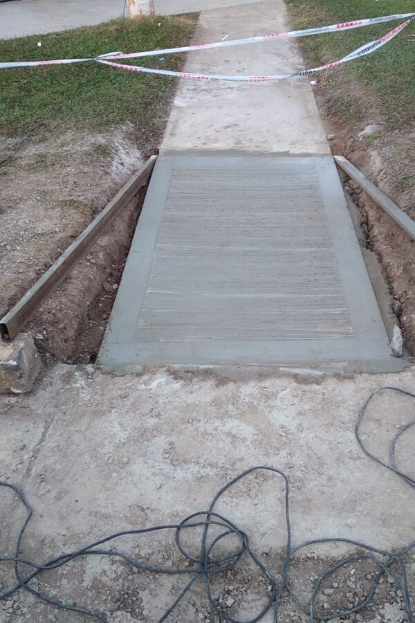 Avanzan los trabajos de accesibilidad urbana en Sauce Viejo