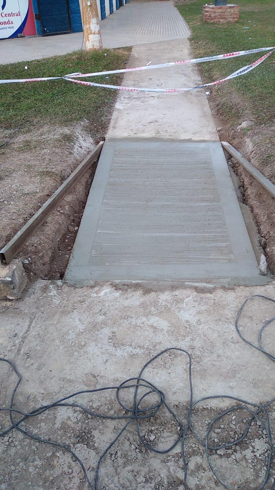 Avanzan los trabajos de accesibilidad urbana en Sauce Viejo
