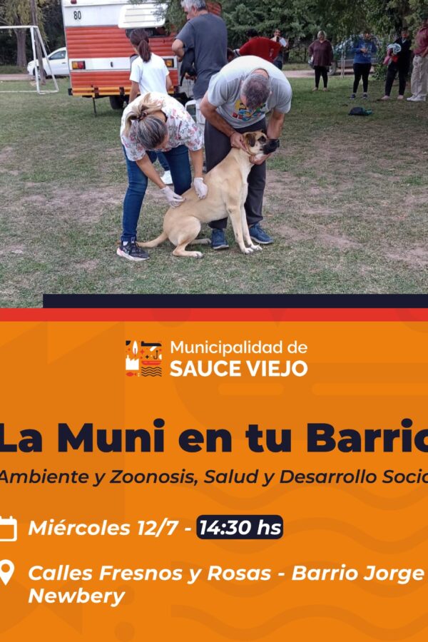 «LA MUNI EN TU BARRIO»: TE ESPERA ESTE MIÉRCOLES EN EL BARRIO JORGE NEWBERY