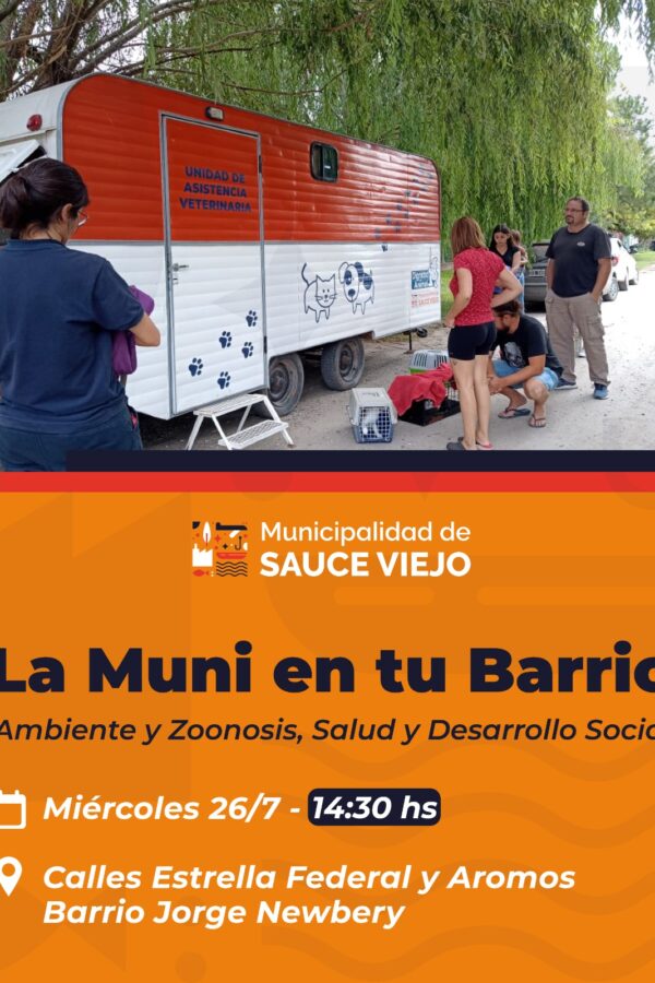 «LA MUNI EN TU BARRIO»: OTRA JORNADA DE CERCANÍA, ESTA VEZ EN EL BARRIO JORGE NEWBERY