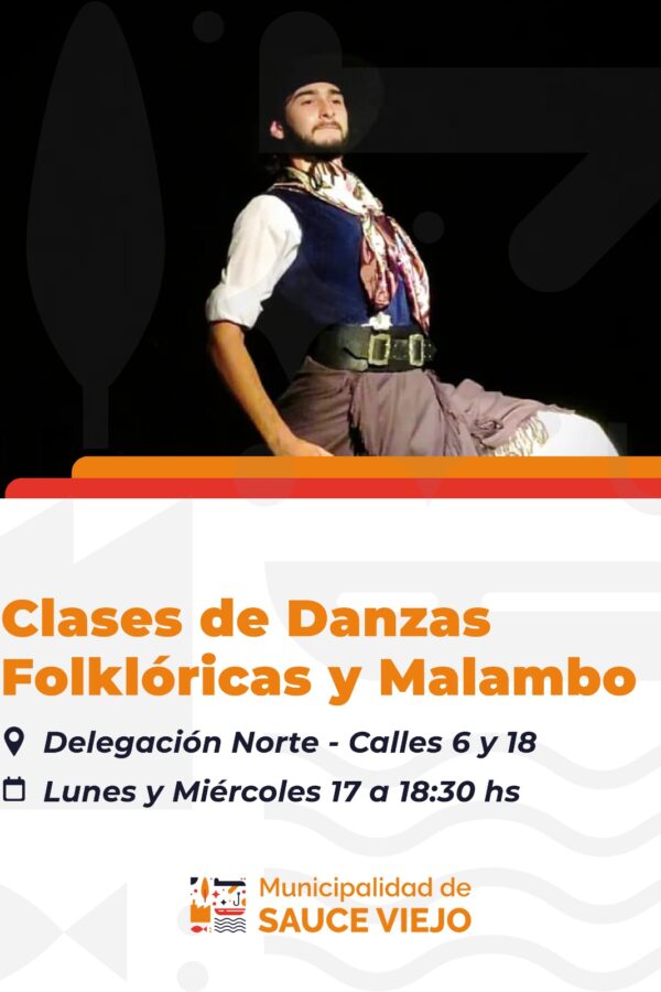 CLASES DE DANZAS FOLKLÓRICAS Y MALAMBO EN DELEGACION NORTE