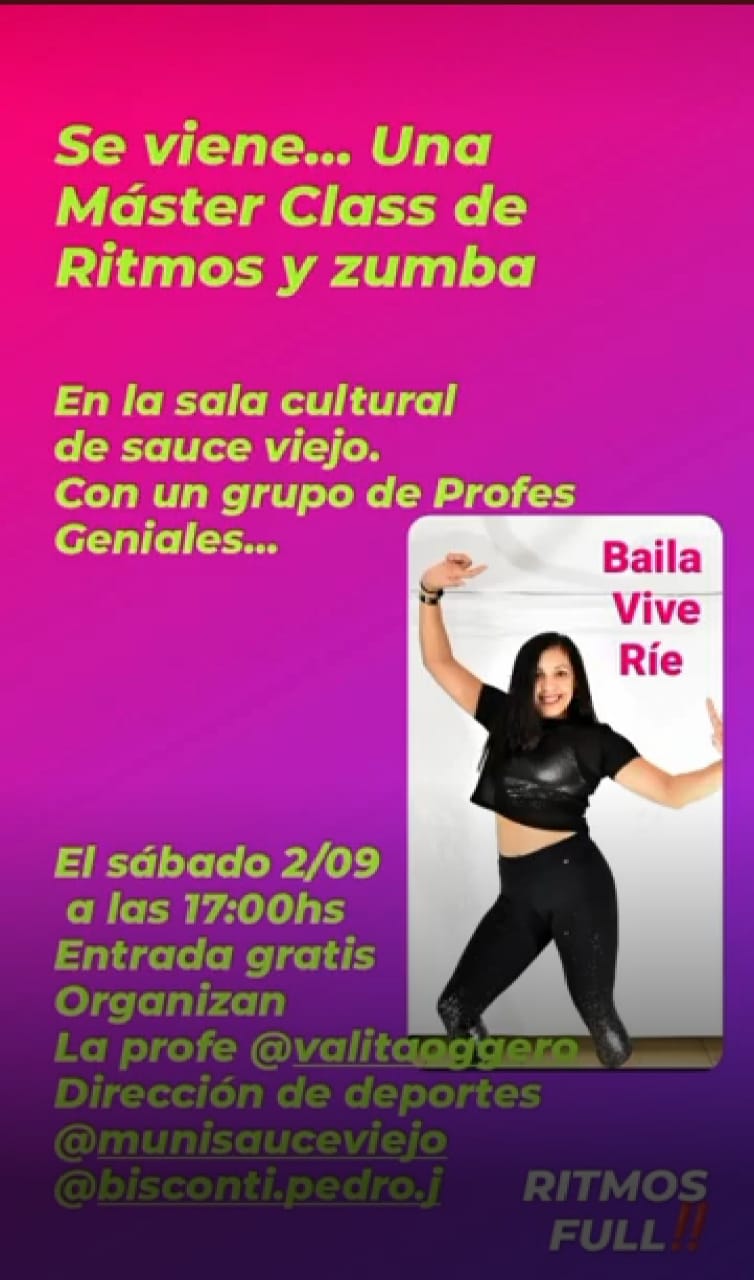 SE VIENE UNA MASTER CLASS DE BACHATA Y ZUMBA : ¡VENÍ A APRENDER Y A BAILAR CON NOSOTROS!