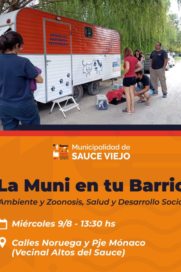 «LA MUNI EN TU BARRIO»: OTRA JORNADA DE CERCANÍA, ESTA VEZ EN EL BARRIO ALTOS DE SAUCE