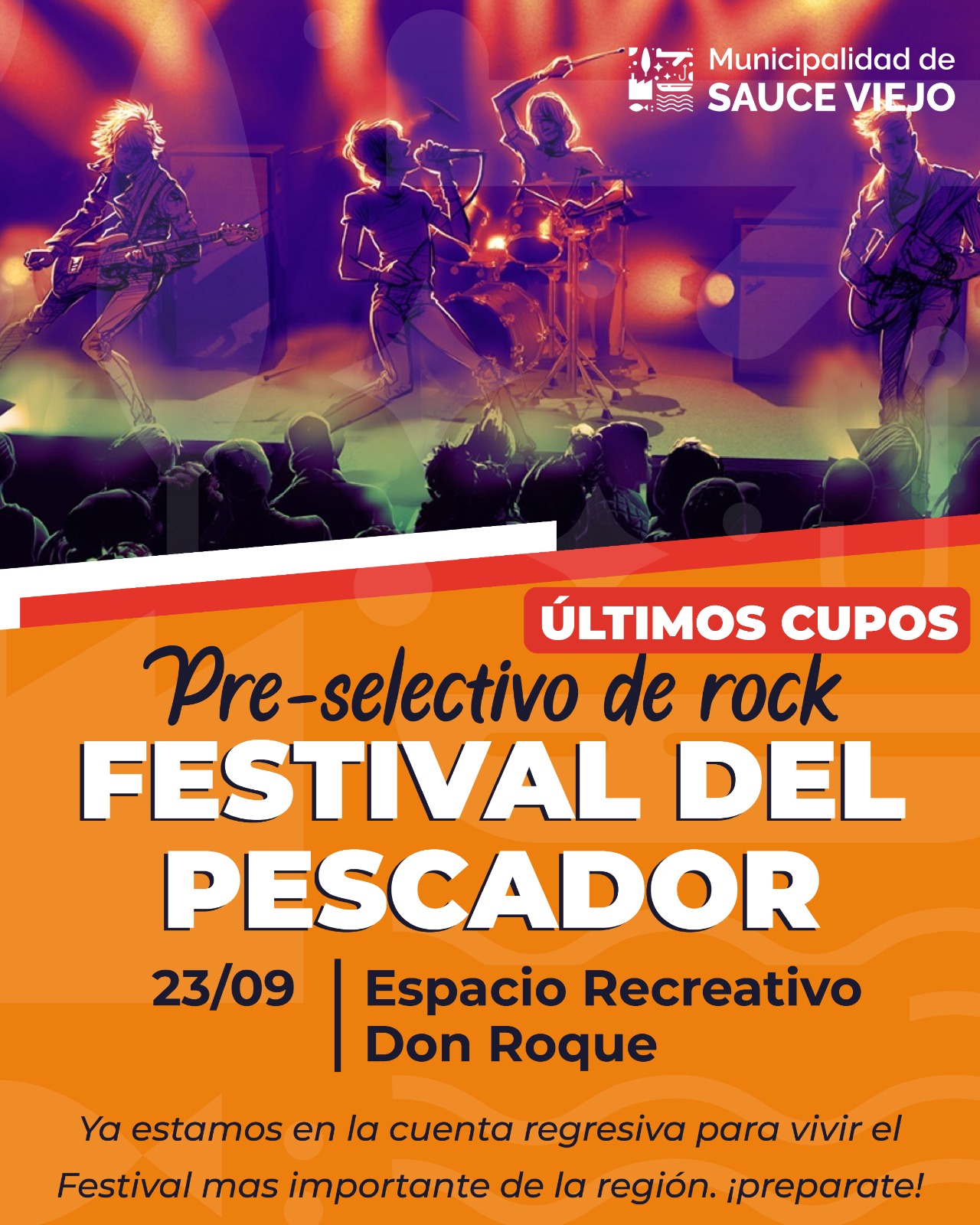 ULTIMOS CUPOS PARA EL PRE SELECTIVO DE ROCK