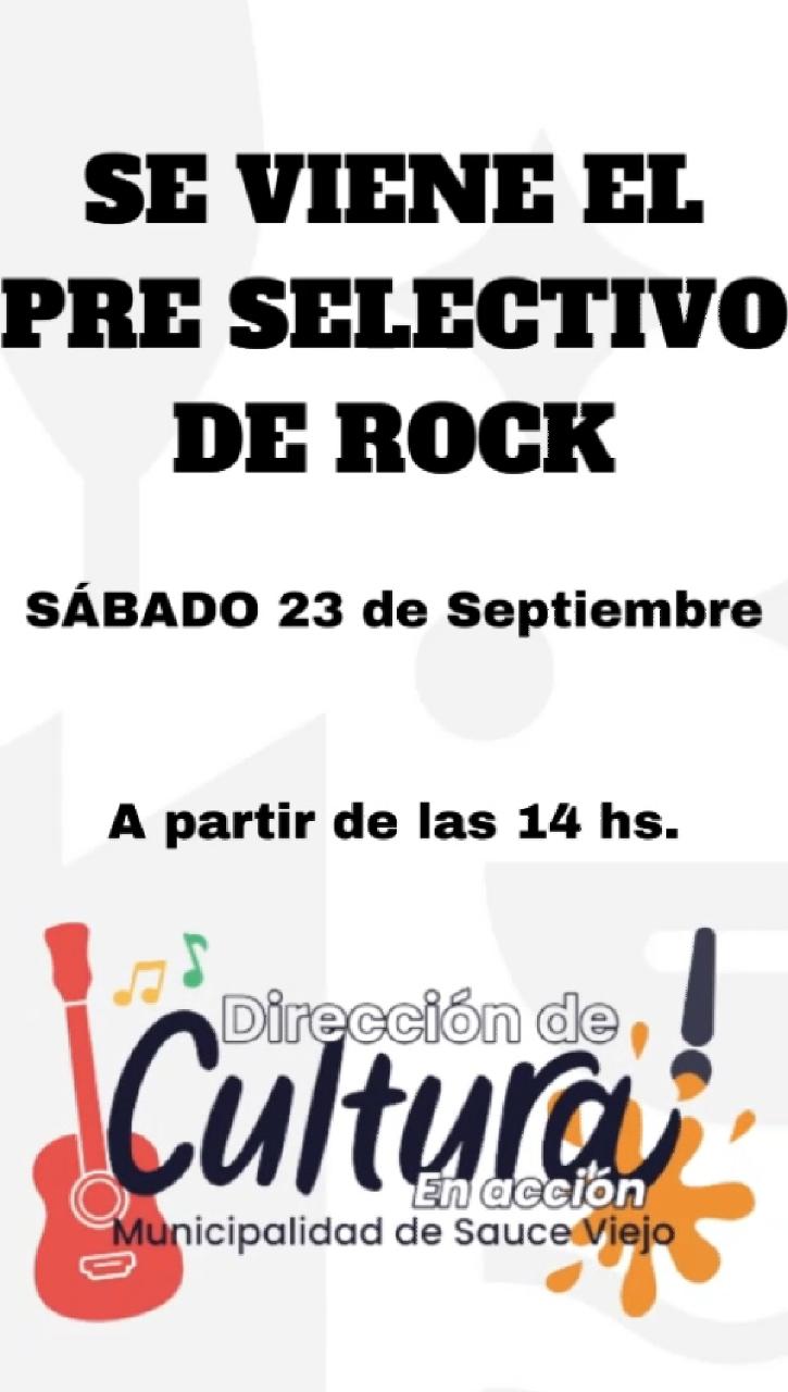 La Dirección de Cultura anuncia que está todo listo para vivir una jornada a puro rock! en el Espacio Recreativo Don Roque.
