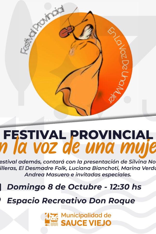 PRIMER FESTIVAL PROVINCIAL EN LA VOZ DE UNA MUJER