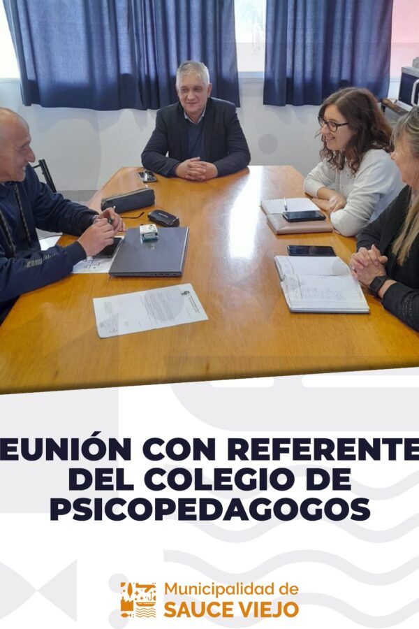 REUNIÓN CON REFERENTES DEL COLEGIO DE PSICOPEDAGOGOS.