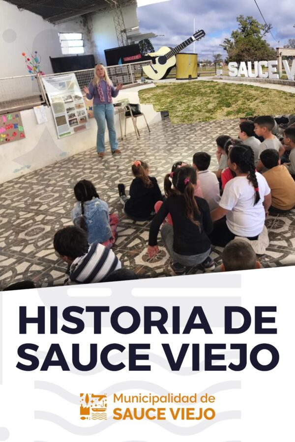 ALUMNOS Y ALUMNAS DE LA ESCUELA ECHAGÜE PARTICIPARON DE UNA AMENA CHARLA SOBRE LA HISTORIA DE SAUCE VIEJO