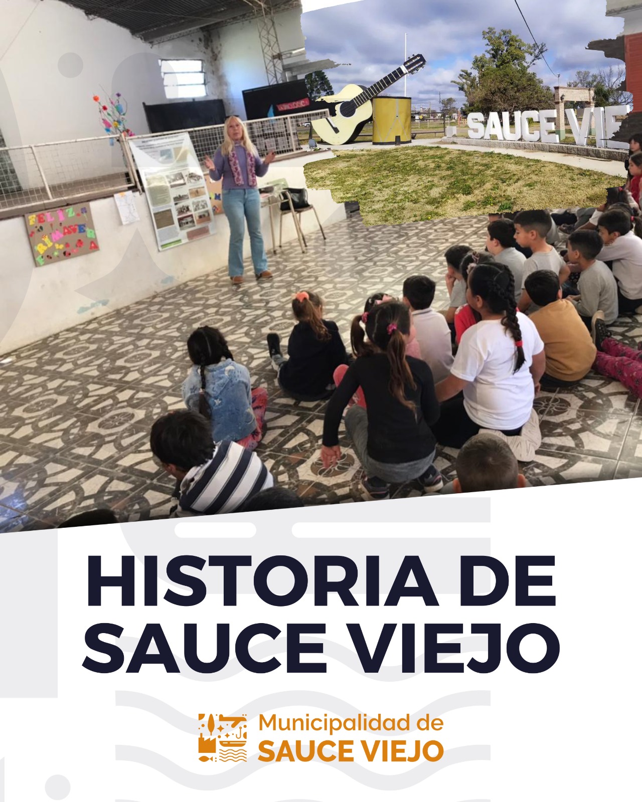 ALUMNOS Y ALUMNAS DE LA ESCUELA ECHAGÜE PARTICIPARON DE UNA AMENA CHARLA SOBRE LA HISTORIA DE SAUCE VIEJO
