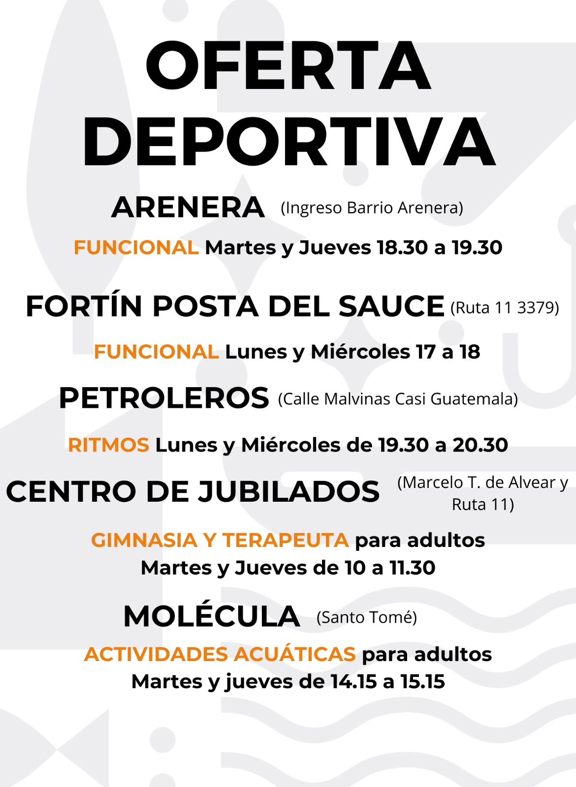 ¡PREPARATE PORQUE EN OCTUBRE Y NOVIEMBRE ESTAMOS A FULL CON ACTIVIDADES DEPORTIVAS Y RECREATIVAS!