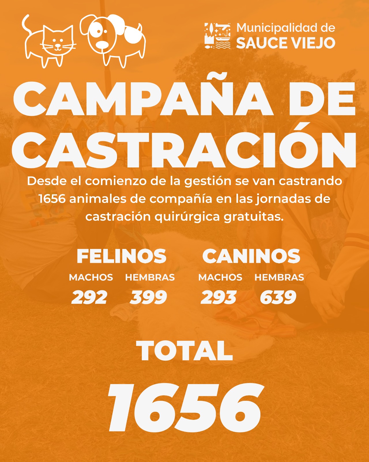 LA GESTIÓN PAPALEO COMPROMETIDA CON EL CUIDADO Y CONTROL POBLACIONAL DE ANIMALES DE COMPAÑÍA