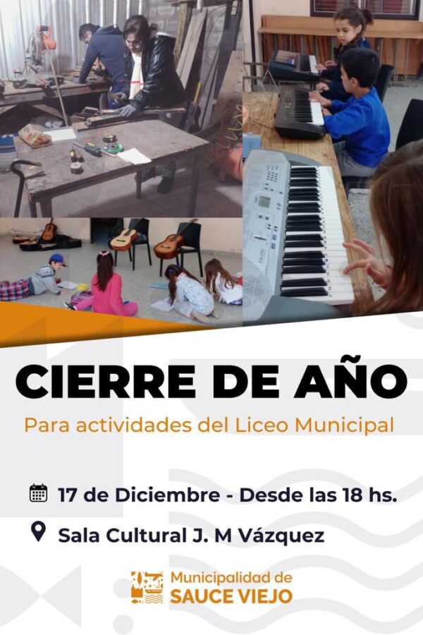 CIERRE DE AÑO PARA ACTIVIDADES DE OFICIOS Y ARTÏSTICAS DEL LICEO MUNICIPAL