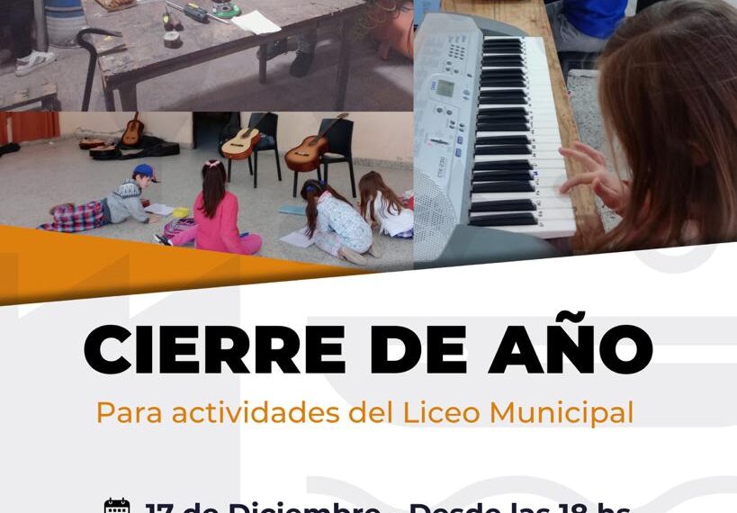 CIERRE DE AÑO PARA ACTIVIDADES DE OFICIOS Y ARTÏSTICAS DEL LICEO MUNICIPAL