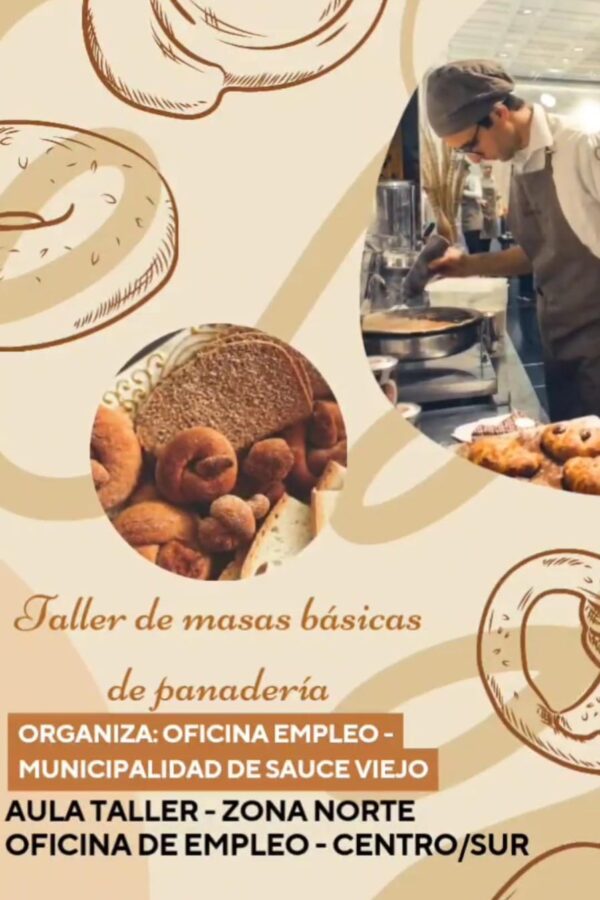 LA OFICINA DE EMPLEO TE INVITA A LOS TALLERES DE MASAS BÁSICAS DE PANADERIA