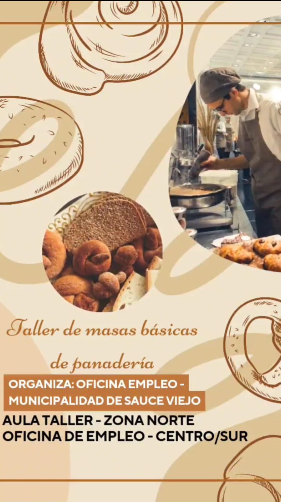 LA OFICINA DE EMPLEO TE INVITA A LOS TALLERES DE MASAS BÁSICAS DE PANADERIA
