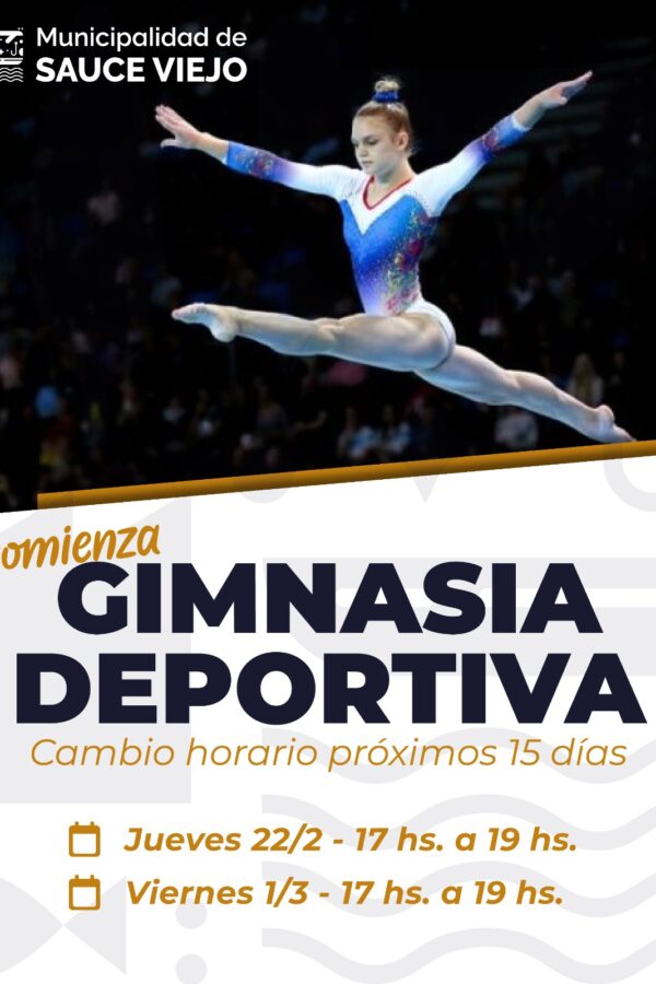 ¡ ATENCIÓN! CRONOGRAMA DISPUESTO PARA CLASES DE GIMNASIA DEPORTIVA