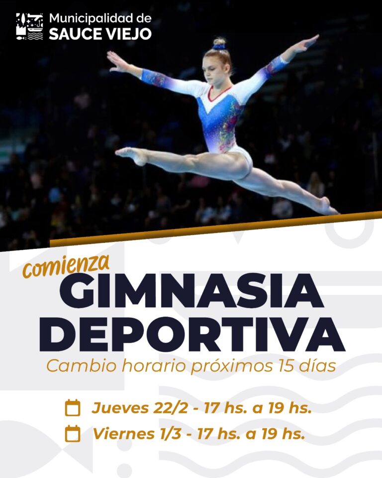 ¡ ATENCIÓN! CRONOGRAMA DISPUESTO PARA CLASES DE GIMNASIA DEPORTIVA