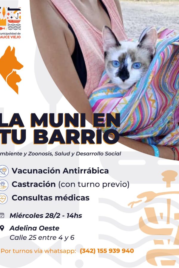 «LA MUNI EN TU BARRIO»: OTRA JORNADA DE CERCANÍA, ESTE MIÉRCOLES EN EL BARRIO ADELINA OESTE