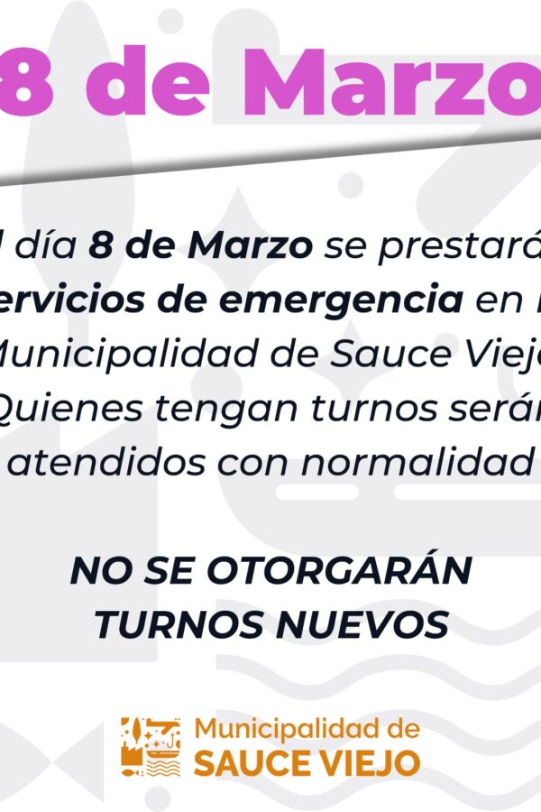 VIERNES 8 DE MARZO: INFORMACIÓN IMPORTANTE POR EL DÍA INTERNACIONAL DE LA MUJER