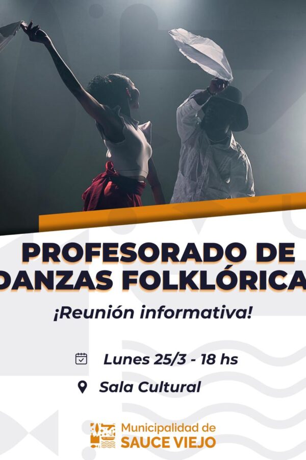 PROFESORADO DE DANZAS FOLKLÓRICAS: TE ESPERAMOS EL LUNES EN LA REUNION INFORMATIVA