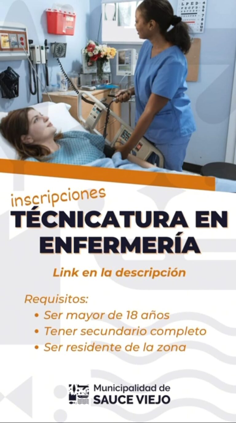 ¡YA ESTÁN ABIERTAS LAS INSCRIPCIONES PARA LA CARRERA DE TÉCNICO SUPERIOR EN ENFERMERIA!