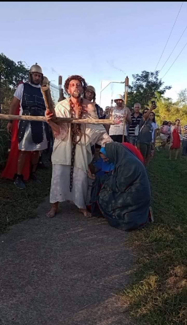 EL INTENDENTE MARIO PAPALEO PARTICIPÓ DEL «CICLO CRUCIS» EN SAUCE VIEJO