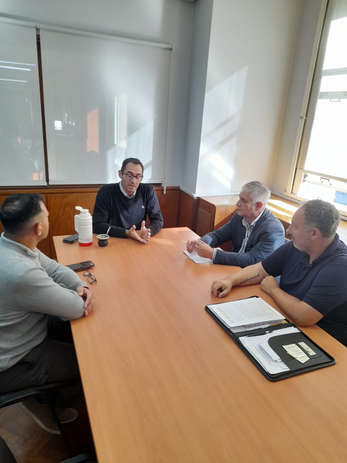 EL INTENDENTE MARIO PAPALEO GESTIONA OBRAS ANTE VIALIDAD NACIONAL