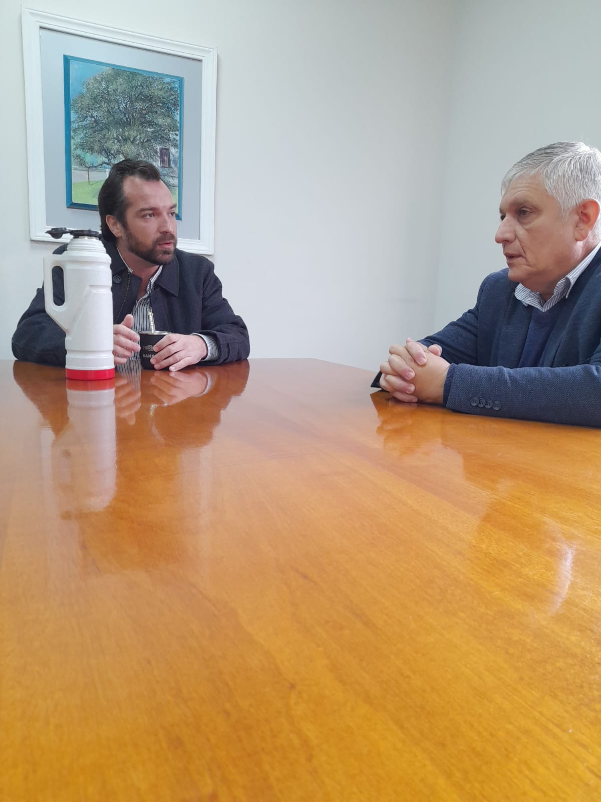 REUNIÓN DE TRABAJO EN SANTO TOMÉ CON MIGUEL WEISS ACKERLEY