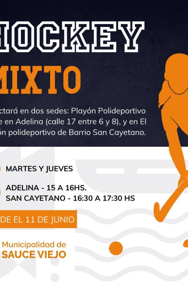 SE REPROGRAMA EL COMIENZO DE LAS CLASES DE HOCKEY EN ADELINA Y SAN CAYETANO