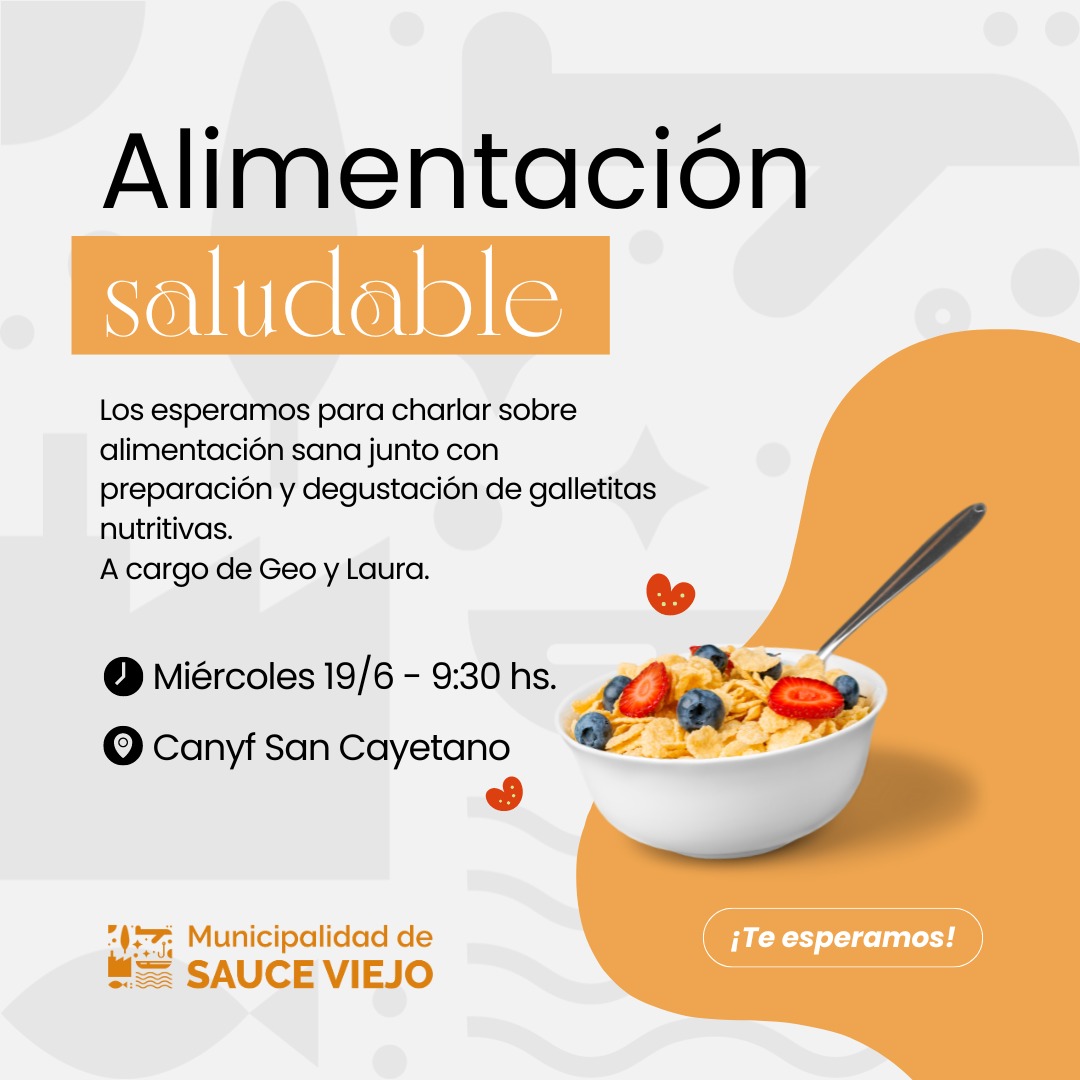 Alimentación saludable 📍 Canyf San Cayetano