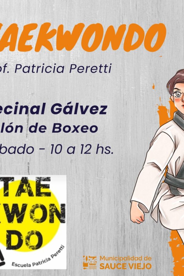 CONTINÚAN LAS CLASES DE TAEKWONDO EN SAUCE VIEJO
