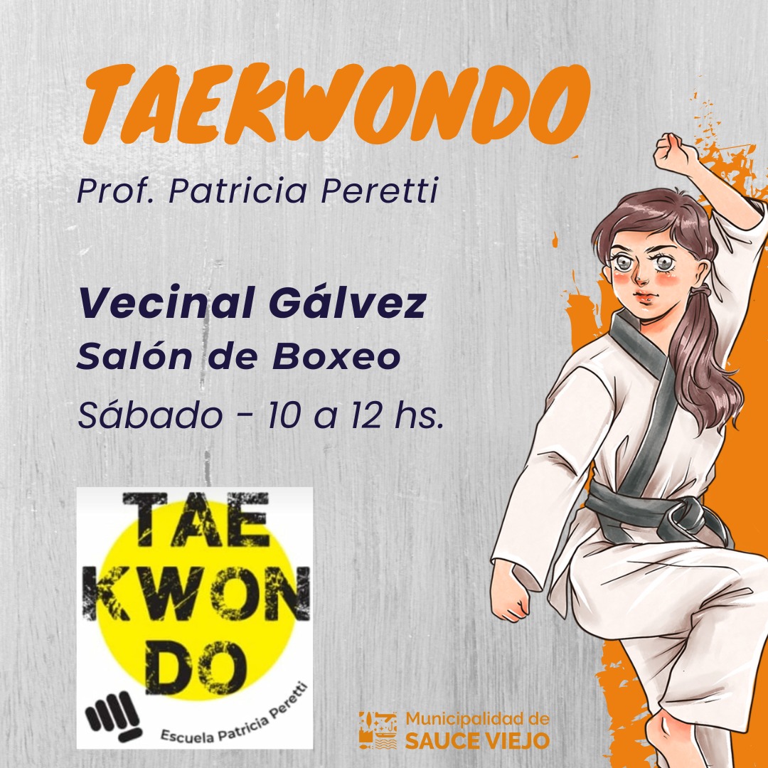 CONTINÚAN LAS CLASES DE TAEKWONDO EN SAUCE VIEJO